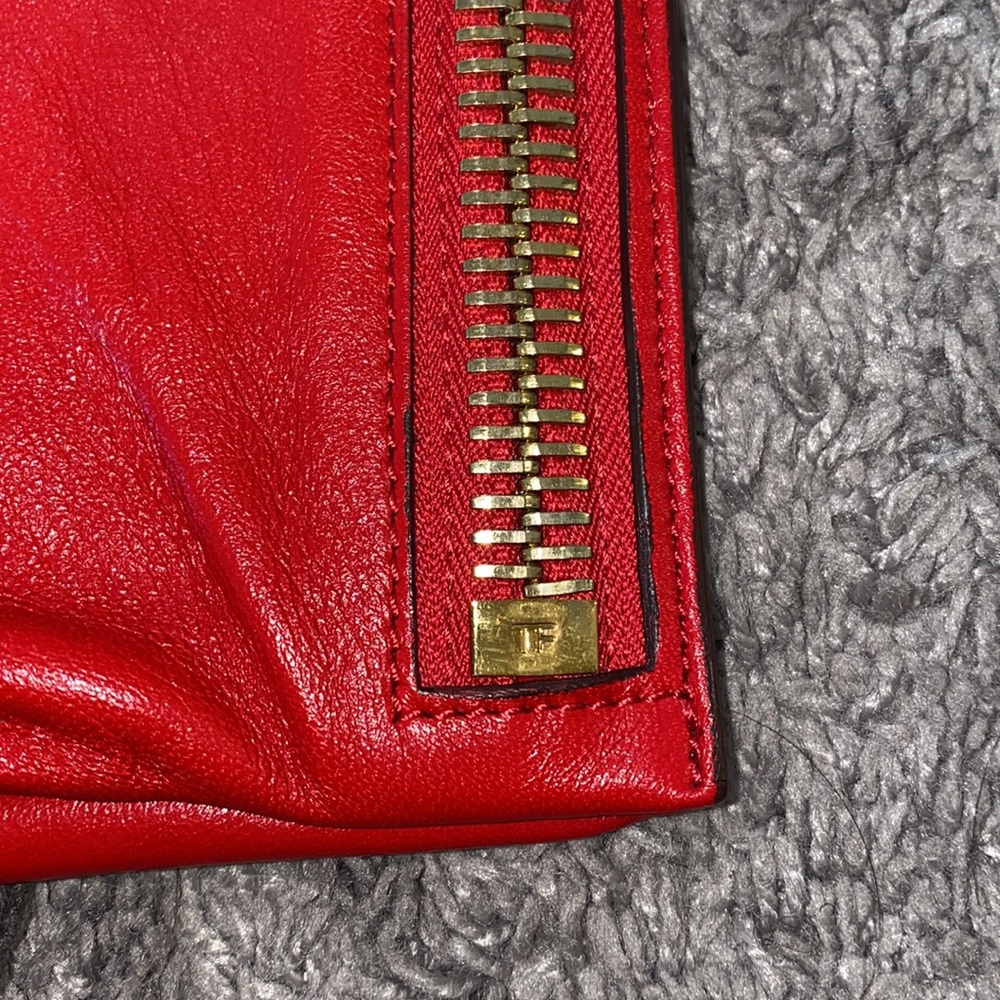 Tom Ford red shoulder bag or large clutch - Picture 4 of 8